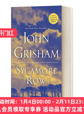 英文原版小说 Sycamore Row 锡卡莫尔街 Jake Brigance Book 2 约翰·格里森姆John Grisham 英文版 进口英语原版书籍