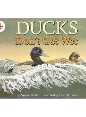 自然科学启蒙阅读与发现  英文原版 Ducks Don't Get Wet 自然科学启蒙阅读与发现1级 鸭子不会湿 绘本 英文版 进口英语原版书籍