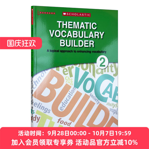 英文原版 Thematic Vocabulary Builder 2 学乐初中英语主题词汇2 英文版 进口英语原版书籍