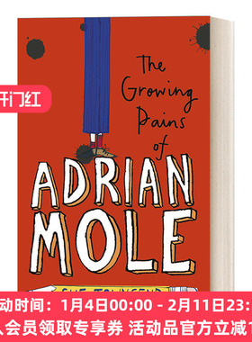 英文原版 The Growing Pains of Adrian Mole 少年阿莫的成长烦恼 英文版 进口英语原版书籍