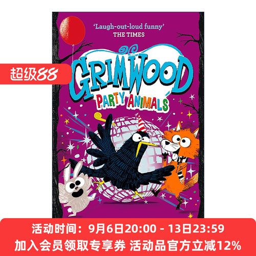 英文原版 Grimwood Party Animals 派对动物 格林伍德森林系列 儿童幽默冒险故事 英文版 进口英语原版书籍