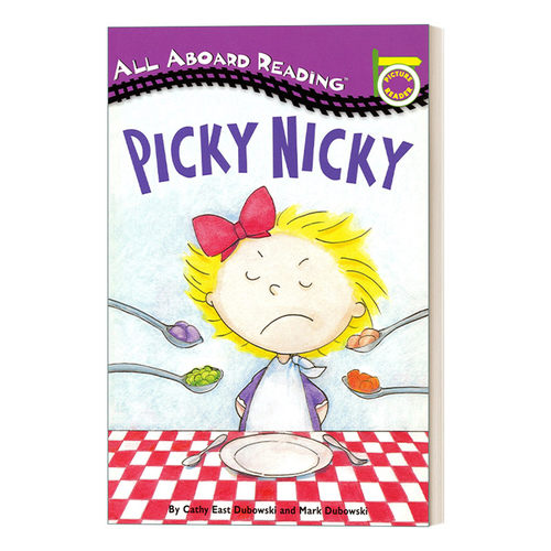 英文原版 Picky Nicky 汪培珽一阶 All Aboard Reading系列 英文版 进口英语原版书籍