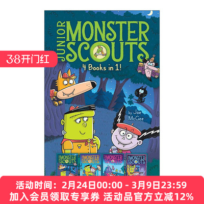 英文原版 Junior Monster Scouts 4 Books in 1 少年怪物童子军4合1 精装 英文版 进口英语原版书籍