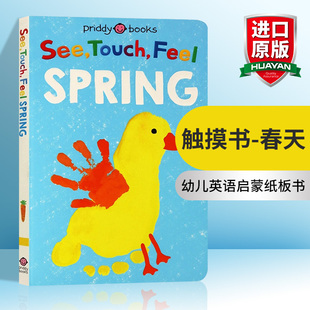 进口原版 英文原版 绘本 Feel 宝宝触摸书 Spring See 春天 英语书籍 幼儿英语启蒙纸板书 英文版 Touch