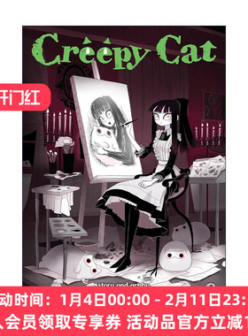 英文原版 Creepy Cat Vol.2 猫和我的奇妙生活 卷二 幽默漫画 Cotton Valent 英文版 进口英语原版书籍