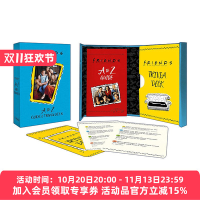 英文原版 Friends A to Z Guide and Trivia Deck 老友记 知识问答卡 英文版 进口英语原版书籍