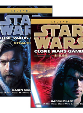 英文原版 Star Wars Clone Wars Gambit 星球大战 克隆人战争2册 Karen Miller 英文版 进口英语原版书籍