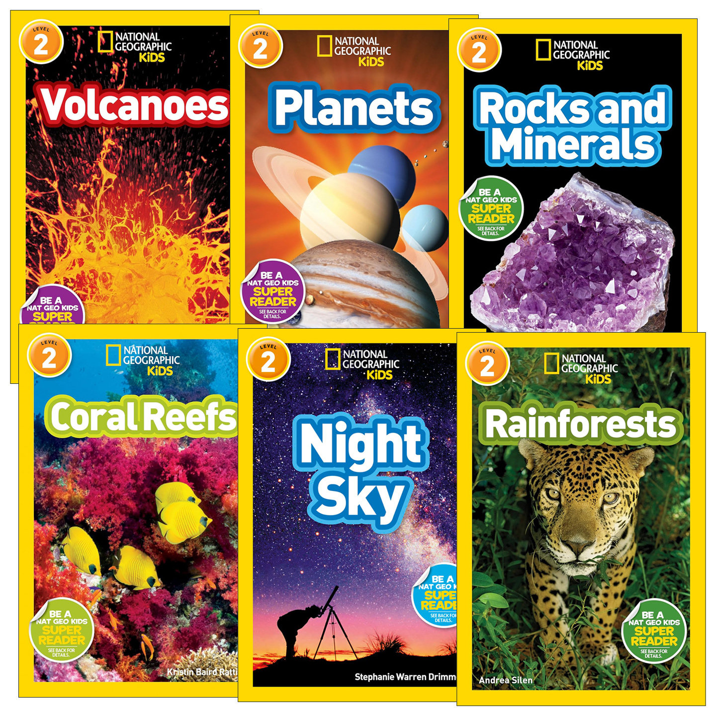 英文原版 National Geographic Kids Readers L2 国家地理自然科普系列2级6册 英文版 进口英语原版书籍
