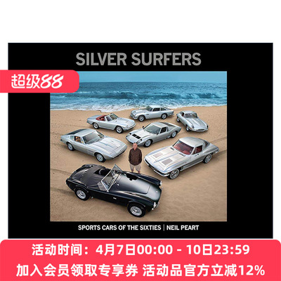英文原版 Silver Surfers 银色冲浪者 精装 汽车收藏影集 尼尔皮尔特 Rush乐队的传奇鼓手 英文版 进口英语原版书籍