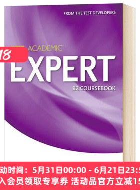 PTE学术英语考试B2教材 英文原版 Expert Pearson Test of English Academic B2 Standalone Coursebook PTE 培生学生用书 英文版