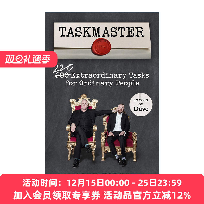 英文原版 Taskmaster 英国综艺Taskmaster周边书 220个绝佳任务 英文版 进口英语原版书籍