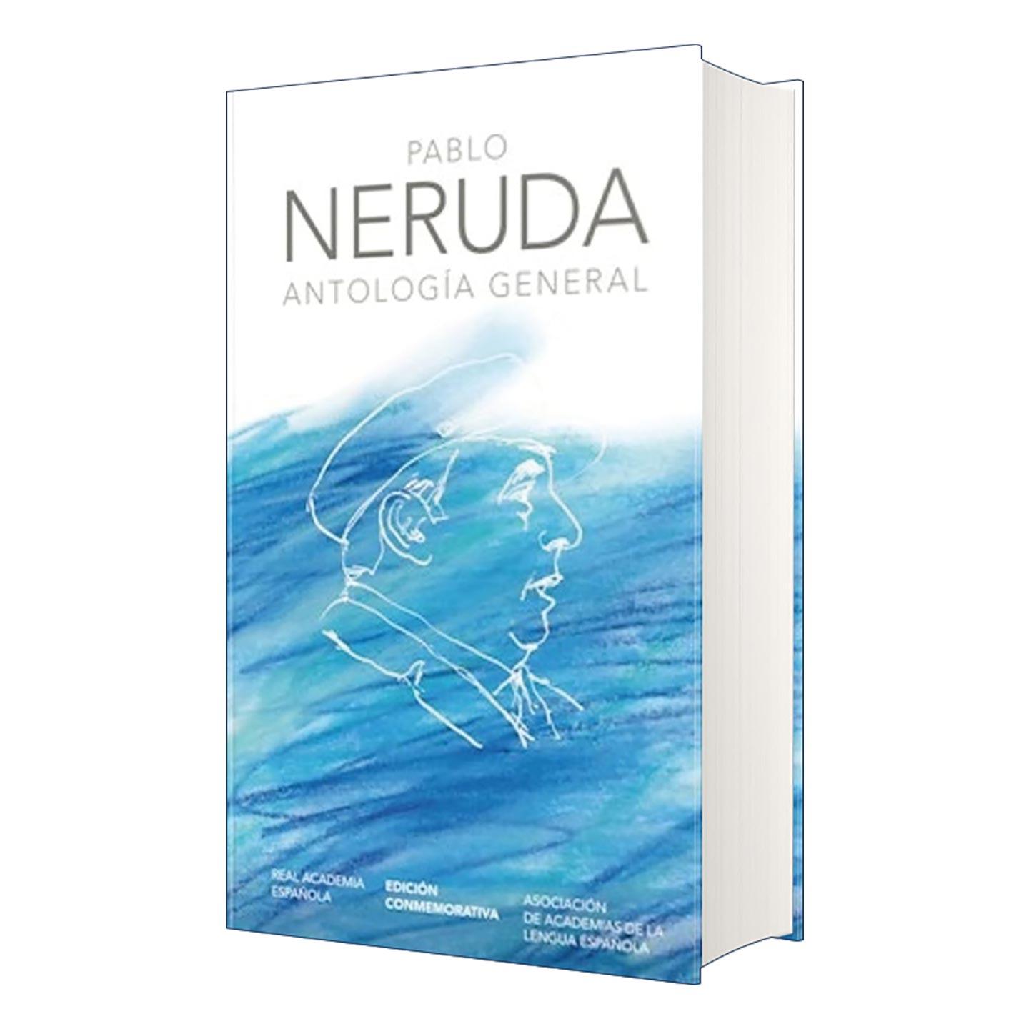 原版 Antología general Neruda General Anthology 聂鲁达文选 西班牙语版 精装纪念版 西班牙皇家语言学院 进口原版书籍