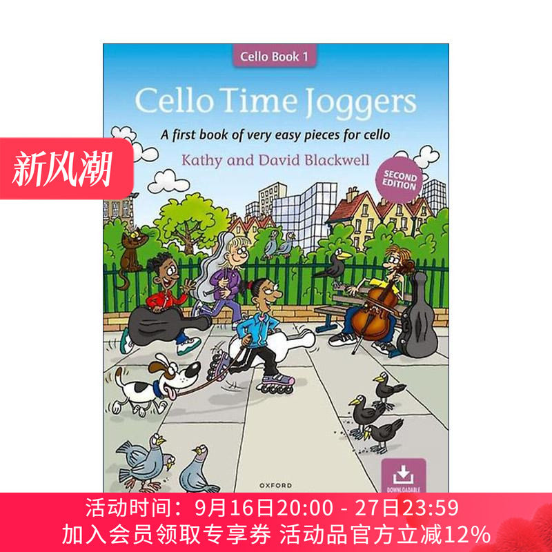 英文原版 Cello Time Joggers 牛津大提琴时光 慢跑教材 入门进阶1 ABRSM英皇考级大提琴启蒙教材 英文版 进口英语原版书籍