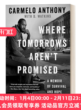 英文原版 Where Tomorrows Aren't Promised 卡梅隆 安东尼自传 NBA 湖人开拓者 英文版 进口英语原版书籍