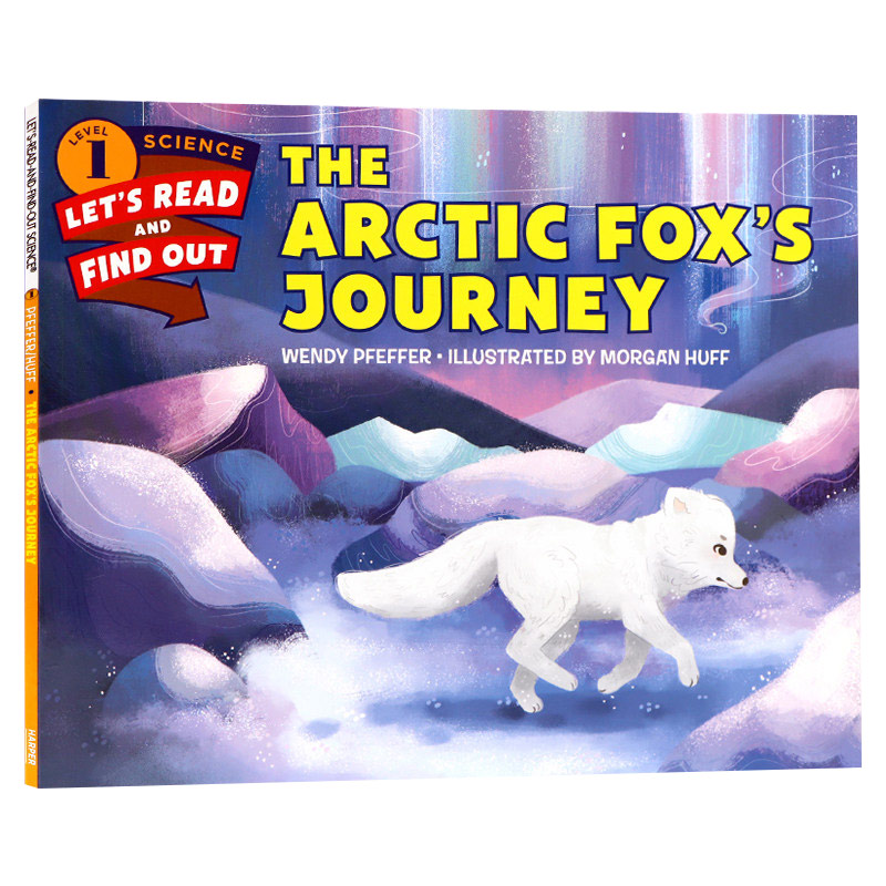 英文原版 The Arctic Fox’s Journey 自然科学启蒙阅读与发现1阶段 北极熊之旅 儿童动物科学启蒙绘本 亲子睡前图画故事书