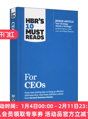 英文原版 HBR's 10 Must Reads for CEOs 哈佛商业评论列出的CEO们必须阅读的10本书 精装 英文版 进口英语原版书籍