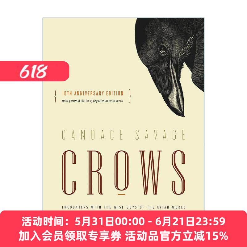 英文原版 Crows 乌鸦简史 重新认识鸟类世界的智者 Candace Savage 英文版 进口英语原版书籍