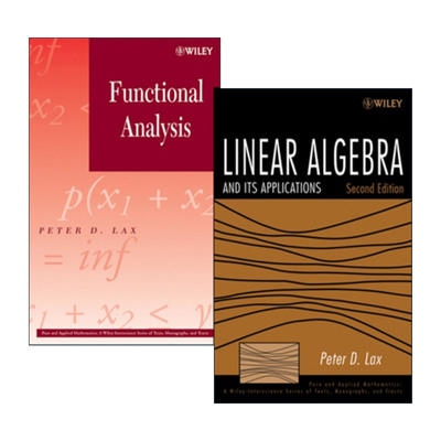 现货 英文原版 Linear Algebra and Its Applications 线性代数及其应用和泛函分析2本装 精装 阿贝尔奖和沃尔夫奖得主Peter Lax