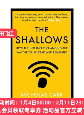 英文原版 The Shallows 浅薄 互联网如何毒化了我们的大脑 尼古拉斯·卡尔 英文版 进口英语原版书籍