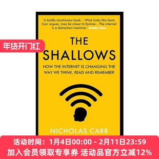 英文原版 The Shallows 浅薄 互联网如何毒化了我们的大脑 尼古拉斯·卡尔 英文版 进口英语原版书籍