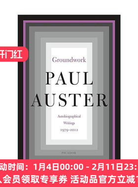 英文原版 Groundwork 保罗·奥斯特传记著作 英文版 进口英语原版书籍