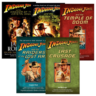 英文原版 Indiana Jones 印第安纳琼斯系列5册 夺宝奇兵 同名电影原著小说 Campbell Black 英文版 进口英语原版书籍