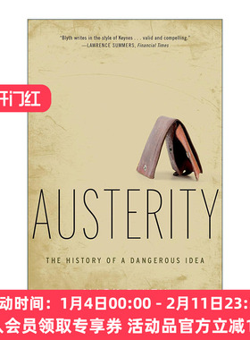 英文原版 Austerity 紧缩 一个危险观念的演变史 马克·布莱思 英文版 进口英语原版书籍