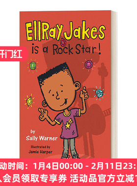 英文原版 Ellray Jakes 02 EllRay Jakes Is a Rock Star 埃雷·杰克系列2 埃雷·杰克是摇滚明星 英文版 进口英语原版书籍