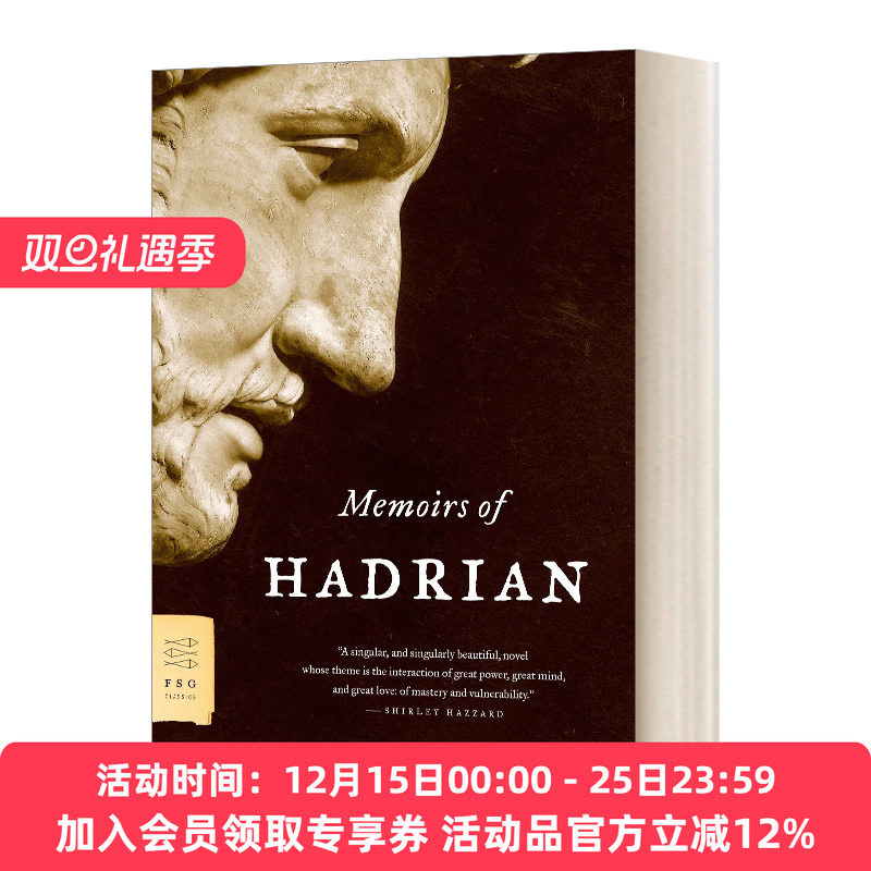 哈德良回忆录 英文原版小说 Memoirs Of Hadrian 英文版 进口英语原版书籍