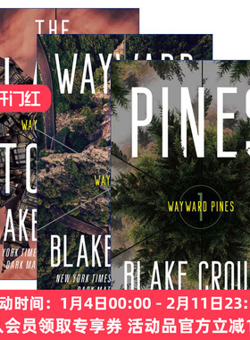 松林异境三部曲3册 英文原版小说 The Wayward Pines Trilogy 人生复本作者Blake Crouch 英文版 进口英语原版书籍