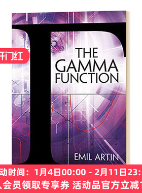 伽玛函数 英文原版 The Gamma Function Emil Artin 英文版 进口英语原版书籍