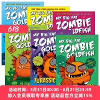 英文原版 My Big Fat Zombie Goldfish 大胖丧尸金鱼系列 6册 儿童惊险幽默桥梁章节书 中小学英语课外读物 英文版 进口英语书籍