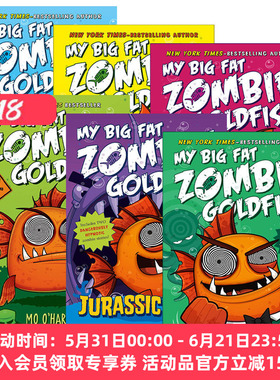 英文原版 My Big Fat Zombie Goldfish 大胖丧尸金鱼系列 6册 儿童惊险幽默桥梁章节书 中小学英语课外读物 英文版 进口英语书籍