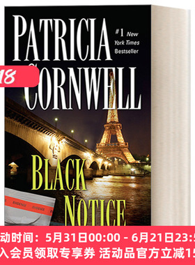 英文原版 Black Notice Kay Scarpetta 10 首席女法医系列10 黑色通告 惊悚悬疑探案小说 Patricia Cornwell 进口英语原版书籍