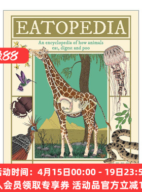 英文原版 Eatopedia 动物进食与消化系统大百科 儿童科普百科知识读物精装 博洛尼亚童书奖得主Aina Bestard 进口英语原版书籍