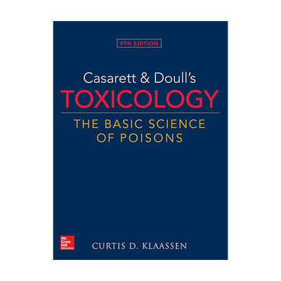 现货 英文原版 Casarett and Doull's Toxicology 毒理学基础 精装第9版 英文版 进口英语原版书籍