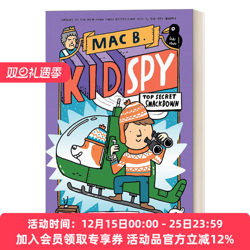 英文原版 Mac B. Kid Spy 3: Top Secret Smackdown 特工小麦克3 伦敦塔的大渡鸦 儿童侦探推理小说 麦克·巴内特 进口原版书籍