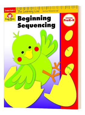 学习起跑线 排序入门 幼儿园小中大班 英文原版 The Learning Line Beginning Sequencing 美国加州教材辅导 英文版进口英语书籍