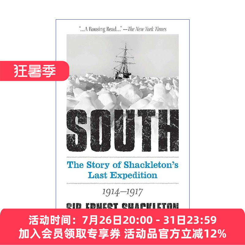 南极 英文原版 South The Story of Shackleton's Last Expedition 1914-1917 1914-1917年欧内斯特·沙克尔顿最后探险故事