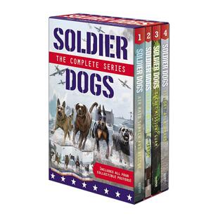 英文原版 Soldier Dogs 4-Book Box Set 士兵犬1-4册盒装 青少年动物主题小说 英文版 进口英语原版书籍