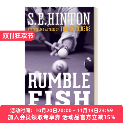 英文原版 Rumble Fish 斗鱼/雷鸣小子 青少年家庭小说 The Outsiders局外人作者S.E. Hinton 英文版 进口英语原版书籍