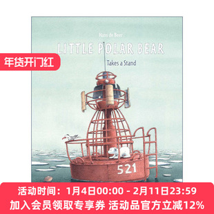 英文原版 Little Polar Bear Takes a Stand 小北极熊 挺身而出 精装图画书 英文版 进口英语原版书籍