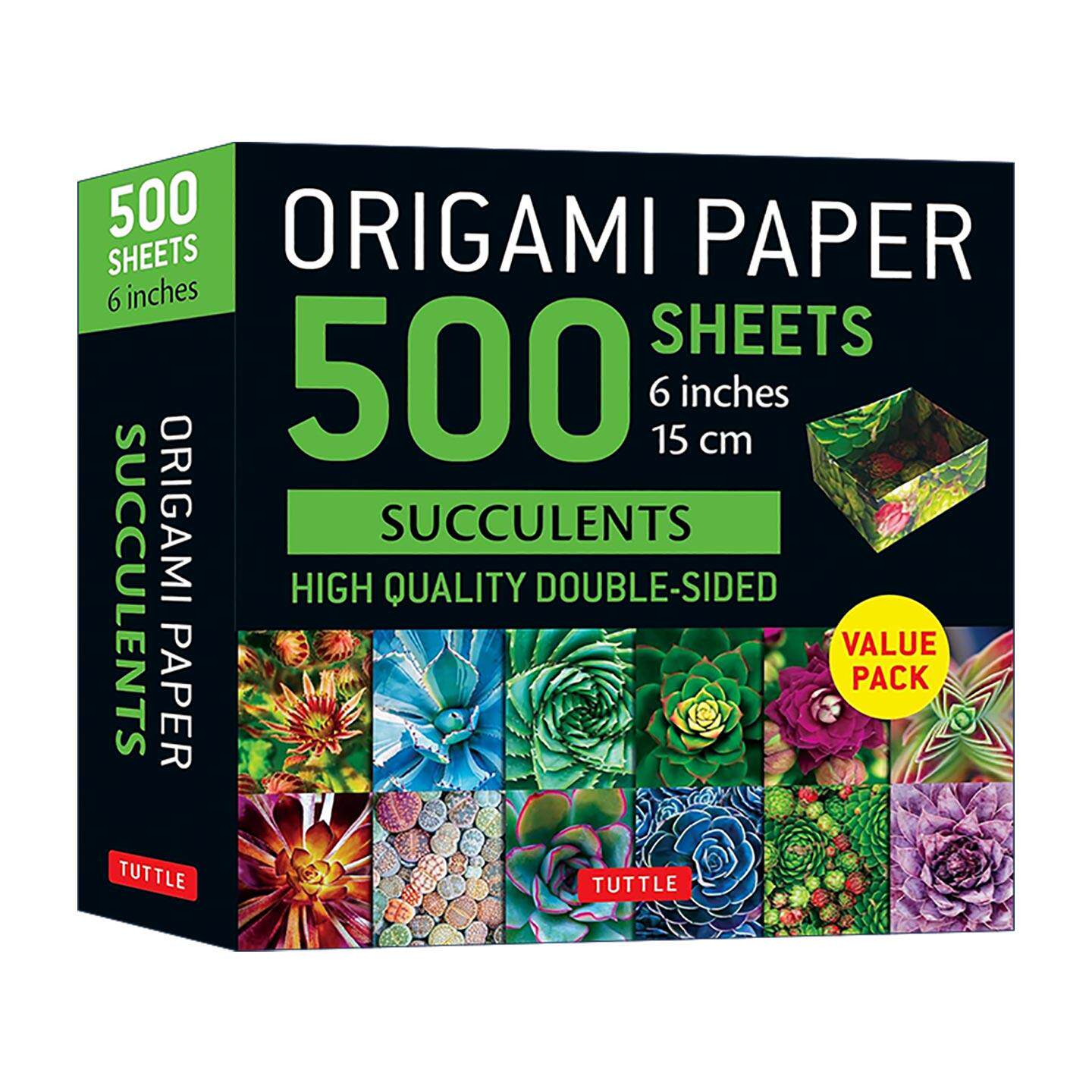 英文原版 Origami Paper 500 sheets Succulents 6