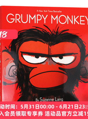 暴怒猴 英文原版 Grumpy Monkey 脾气暴躁的猴子 幼儿情绪管理绘本 英文版进口原版英语书籍