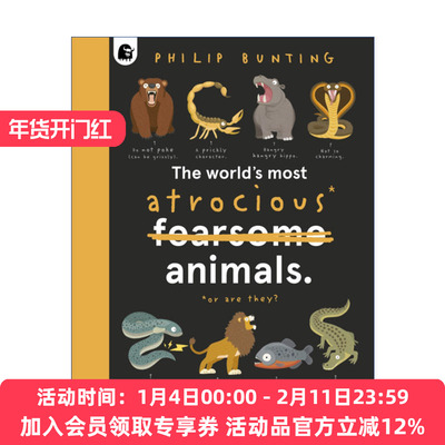 世界上残暴的动物  英文原版 The World's Most Atrocious Animals 精装插画动物科普绘本 英文版 进口英语原版书籍