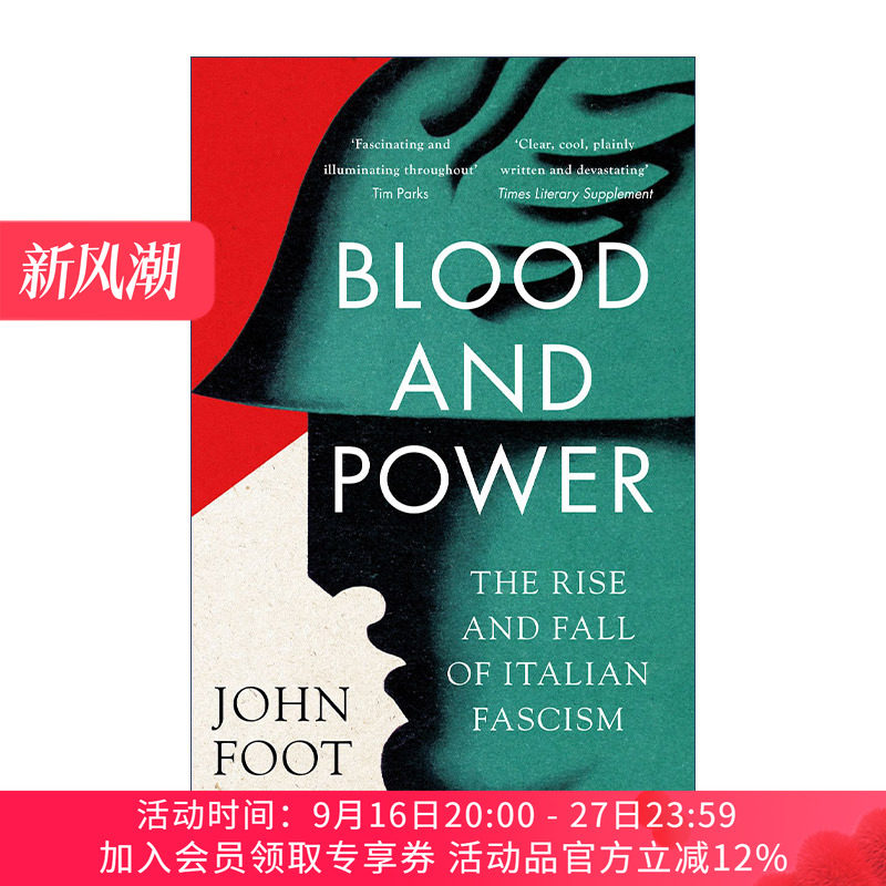 英文原版 Blood and Power 鲜血与权力 意大利法西斯主义的崛起与衰败 英文版 进口英语原版书籍