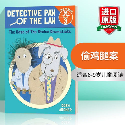 英文原版 Case of the Stolen Drumsticks Detective Paw of the Law Time to Read  Level 3 偷鸡腿案 英文版 进口英语原版书籍