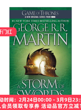 英文原版 A Storm of Swords A Song of Ice and Fire  Book 3 冰与火之歌3 冰雨的风暴 英文版 进口英语原版书籍