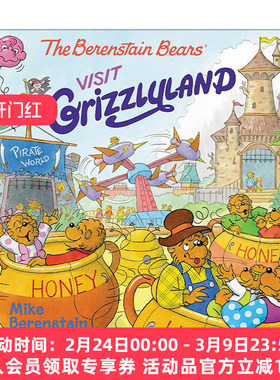 英文原版 The Berenstain Bears Visit Grizzlyland 贝贝熊的灰熊岛之旅 儿童图画故事书 英文版 进口英语原版书籍
