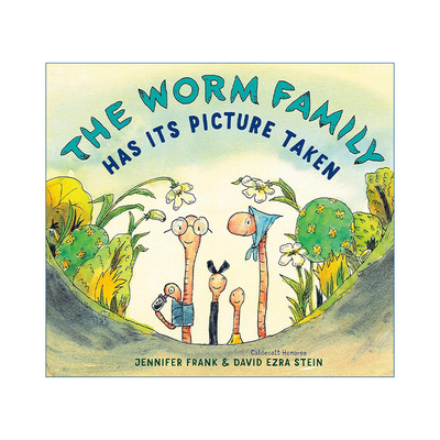蠕虫家族的照片被拍下来了  英文原版 The Worm Family Has Its Picture Taken 儿童精装绘本 David Ezra Stein 英文版 进口书籍